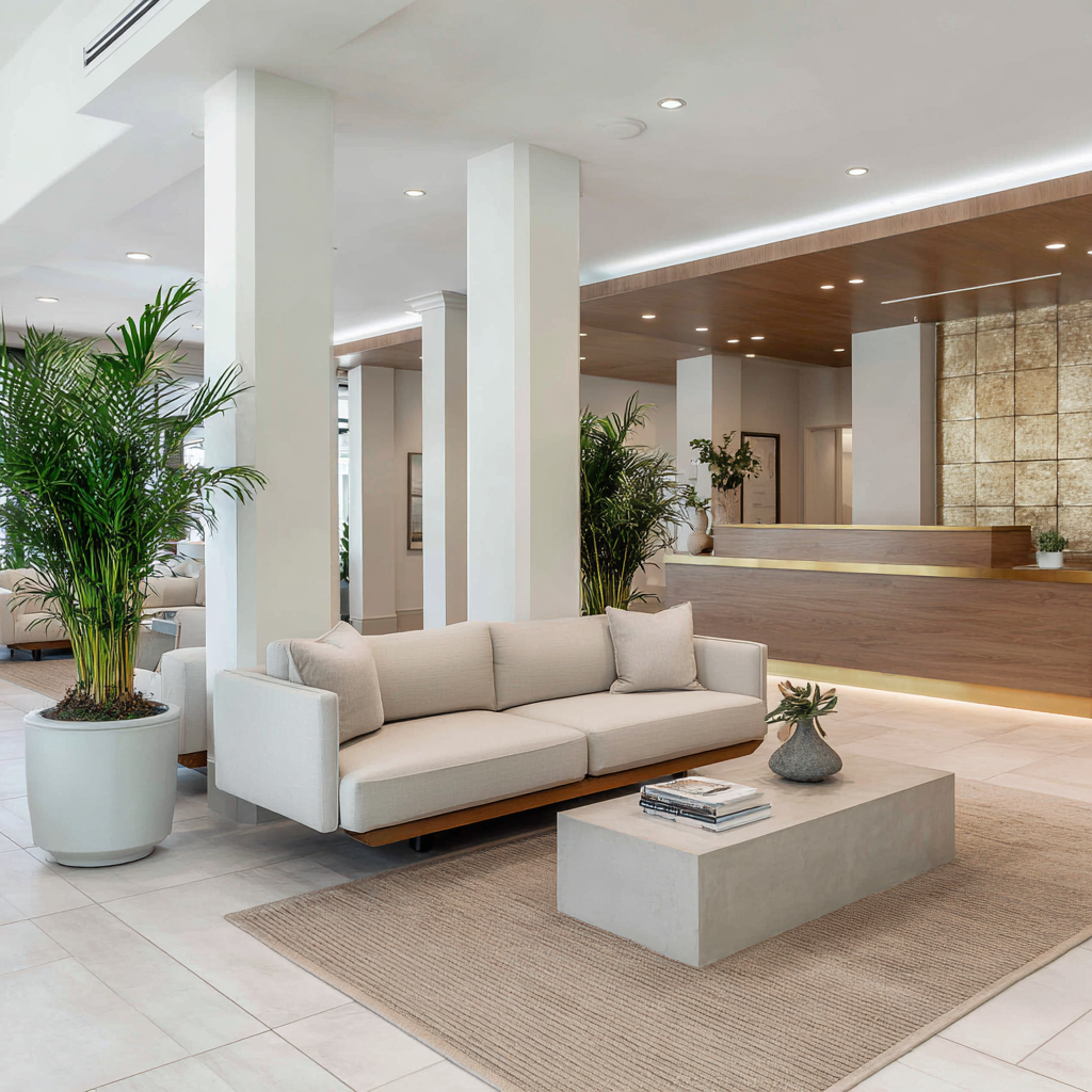 Outdoor meditation space at KCA Advisors